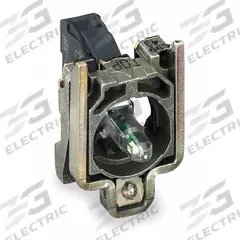 SCHNEIDER ELECTRIC Lamp Module and Contact Block: 22 mm Panel Mounting Size, 1NO/1NC, Clear (MPN ZB4BW035). Key specifications — Brand: SCHNEIDER; Compatible with Series: XB4; Includes Bulb: Bulb Included; Lamp Module Voltage: 110 to 120V AC.
