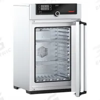 MEMMERT Universal Oven: Forced Air, 2.7 cu ft Capacity, 300°C Max Temp, 2,500 W Watt, +/-1.8°C, Oven (MPN UF 75). Key specifications — Voltage: 115V AC; Brand: MEMMERT; Temperature Accuracy Tolerance: +/-0.1°C up to 99.9°C, +/-0.5°C @ 100°C+; Temperature Uniformity: +/-1.8°C.