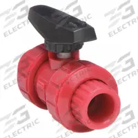 CHEMTROL Manual Two-Way Ball Valve: 2 in, PVDF, Straight, FNPT x FNPT, 150 psi Max. Pressure (CWP) (MPN T65TB-V 2). Key specifications — Brand: CHEMTROL; Handle: Lever.