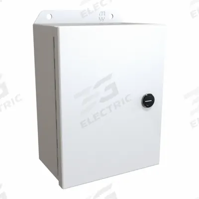 HAMMOND Electrical Enclosure: Steel, 8 in x 6 in x 4 in, NEMA 12/13/3R/4, w/Panel - Steel Washdown Enclosures