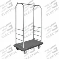 CSL Bellman Cart: 1 in Frame Dia, 43 in Overall Lg, 23 in Overall Dp, 72 1/2 in Overall Ht, Gray (MPN 2099BK-040-GRY). Key specifications — Brand: CSL; Frame Finish: Stainless Steel; Product Type: Bellman Cart; Caster Type: Polyurethane Swivel Casters.