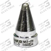 HAKKO Nozzle: Round, 2.5 mm W, For Use With FR-301/4101/4102/4103/4104 (MPN N61-08). Key specifications — Brand: HAKKO; Manufacturer Part Number: N61-08.