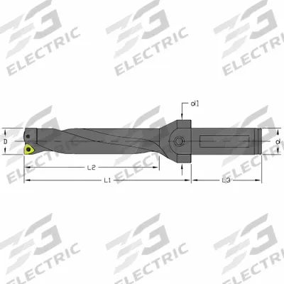 ULTRA-DEX USA Indexable Insert Drill: UD-1062-4D-100-C (MPN 926-000-072) - Indexable Drill Bits for General Drilling