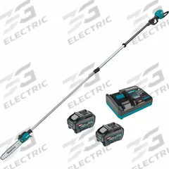 MAKITA Battery-Powered Pole Saw: 10 in Blade Lg, 9 ft to 13 ft Reach, 5.0 Ah, 40 V, Battery-Powered (MPN GAU02T). Key specifications — attr977593: Telescoping Pole Saw; attr988039: GAU02T; attr977546: 5.0 Ah; attr1030094: No.
