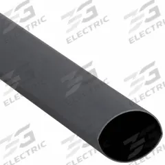 3M Heat Shrink Tubing: 1 in I.D. Before Shrinking, 0.5 in I.D. After Shrinking, 4 ft Lg, Black, 5 PK (MPN EPS200-1-48"-BLACK-5 PCS). Key specifications — attr202046: Black; attr211475: 3M.