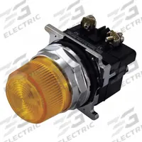 EATON Pilot Light: 30 mm Panel Mounting Size, Yellow, Incandescent, 10250T Series (MPN 10250T201NC3N). Key specifications — Series: 10250T; Brand: EATON; Includes Push-To-Test: No Push-To-Test Included.