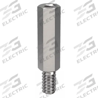 APPROVED VENDOR Standoff: Male x Female, #6-32 Thread Sz, 1 1/4 in Lg, Hex, Stainless Steel - Stainless Steel Male x Female Standoffs