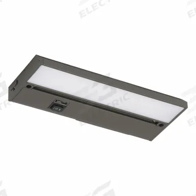 LED Under Cabinet: 8 in Lg, 290 lm, 2700K/3000K/4000K, 4.6 W, Plug-In or Hardwired - Linear LED Under-Cabinet Light Fixtures