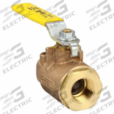 APOLLO Manual Two-Way Ball Valve: 1 in, Bronze, Straight, FNPT x FNPT - Bronze Ball Valves