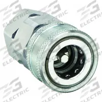 SNAP-TITE Hydraulic Quick Connect Hose Coupling: 1/4 in, Steel, 14.384 lpm Max. Flow Rate, Nitrile (MPN VHC4-4EF). Key specifications — Thread Size: 7/16"-20; Seal Material: Nitrile; Brand: SNAP-TITE.