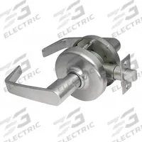 CORBIN Door Lockset: Passage Lever Locksets/Storeroom Lever Locksets, Chrome, ADA Compliant (MPN CL3810 NZD 626). Key specifications — Ligature Resistance: Not Ligature-Resistant; Brand: CORBIN; Lockset Function ANSI Code: F75; Visual Indicator Message: No Message; Lockset Style: 3800 Angled; ADA Compliant: Yes; Finish: Satin Chromium-Plated : Zinc.
