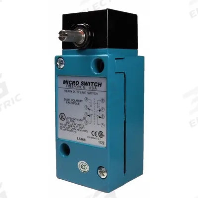 Honeywell Plug-In Limit Switch: Roller Lever, Metallic, Momentary, Plug-In, HDLS - Rotary-Motion Limit Switches without Levers