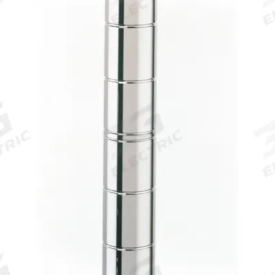 METRO Industrial Wire Shelving Post: 86 in x 1 in, Stainless Steel, Split Sleeve - Corrosion-Resistant Wire Shelving Posts for Harsh Environments