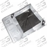 APPROVED VENDOR Tarp: 19.5 ft Lg, 11.33 ft Wd, Std Duty, 10.5 mil, Polyethylene, Black/Silver (MPN 5WTN6). Key specifications — Color: Black; Brand: APPROVED VENDOR.