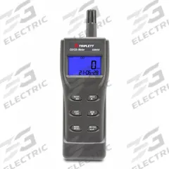 TRIPLETT Carbon Monoxide Meter: Calculates Averages/Data Logging/Selectable Units of Measure, Sound (MPN GSM450). Key specifications — Manufacturer Part Number: GSM450; Brand: TRIPLETT; Calibration Certificate Type: Not Certified; Digital Display Screen Type: LCD with Backlight; Features: Min/Max Data Recording; Includes: Software; PPM Accuracy: ±20% (>500ppm); Power Source: Battery.