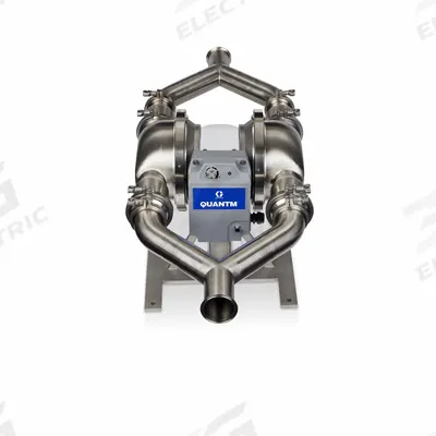 GRACO Electric Diaphragm Pump: Stainless Steel Body, Three Phase, 380-480V AC - FDA-Compliant EODD Pumps