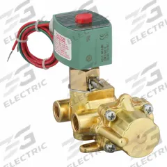 REDHAT Solenoid Valve: 4-Way, 1/4 in Pipe Size, 110V AC/120V AC, Watertight/Without Junction Box (MPN 8344G070MO). Key specifications — Pipe Size: 1/4 in; Voltage: 110V AC; Brand: REDHAT; Coil Enclosure: Watertight.