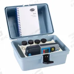 HACH Pocket Colorimeter: Ammonia/Monochloramine, 655 nm Wavelengths, 2.5 Range - Max (ppm), LED (MPN LPV445.97.26110). Key specifications — Resolution: 0.02 mg/L (Ammonia); Light Source: LED; Brand: HACH; Includes: (2) Sample Cells; Display Type: Digital; Test Parameters: Ammonia.