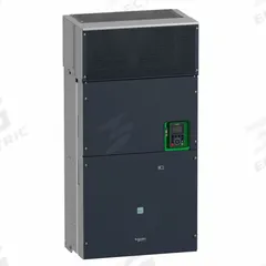 SCHNEIDER Variable Frequency Drive: In Phase Three, Out Phase Three, 400 hp, IP21, No Bypass (MPN ATV930C25N4C). Key specifications — Style: Compact; Color: Black/Green; Output Phase: Three.