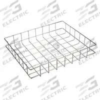 MARLIN STEEL WIRE PRODUCTS Storage Basket: Steel, Powder Coated, Silver, Wall (MPN 02035006-38)