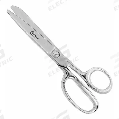 CLAUSS Shears: Right-Hand, 8 in Overall Lg, Straight, Steel, Rounded - All-Metal Scissors