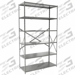 HALLOWELL Metal Shelving: Standalone, Medium-Duty, 48 in x 18 in, 84 in Overall Ht, 6 Shelves (MPN F4711-18HG). Key specifications — Frame Material: Steel; Shelving Material: Steel; Assembled: Unassembled; Color: Gray; Brand: HALLOWELL.