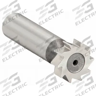 KEO Standard Keyseat Cutter: High Speed Steel, Straight Tooth, 1/2" Dia, 1/8" Thick - High-Speed Steel Keyseat Milling Cutters