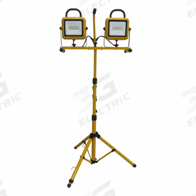 APPROVED VENDOR Tripod Job Site Light: 13,200 lm Max Brightness, LED, 1, 1 Brightness Levels - Tripod Stand Lights