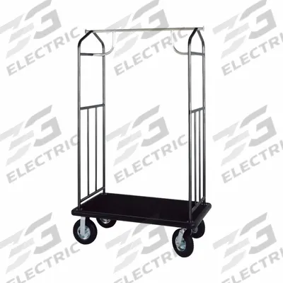 HOSPITALITY 1 SOURCE Bellman Cart: 1 in Frame Dia, 43 in Overall Lg, 25 in Overall Dp - Economy Bellman Carts