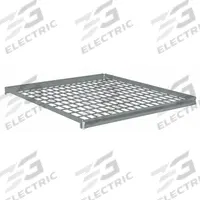 TENNSCO Shelf: 36 in x 36 in, 850 lb Load Capacity, Steel, 5 ga Decking, Gray, Shelf (MPN ZAESH-3636W). Key specifications — Decking Material: Steel; Includes: (4) Beams; Decking Finish: Zinc Plated; Shelf Configuration: Single Straight; Color: Gray; Frame Material: Steel; Brand: TENNSCO; Frame Finish: Zinc Plated.