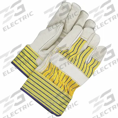 BDG Leather Gloves: Universal, Cowhide, Std, Glove, Full Finger, Leather Palm Leather Coverage - Work Gloves