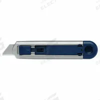 MARTOR Utility Knife: 143 mm Overall Lg, Plain, 17 mm Overall Wd, Aluminum/Plastic, Unpainted (MPN 120701.02). Key specifications — attr307884: Slider; attr307885: Plastic Rounded Tip; attr307882: Unpainted; attr307878: Plain; attr307881: Aluminum; attr324892: MARTOR.