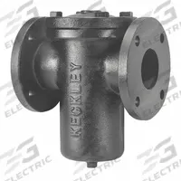 KECKLEY Basket Strainer: Cast Iron, 0.125 in Screen Size, Single, Flanged, 1 in, 13 3/4 in Ht (MPN 41FFS-CI125P34-FBI-GFV). Key specifications — Brand: KECKLEY; Compatible Product Type: Oil; Gasket Material: Fiber; Screen Material: 304 Stainless Steel.