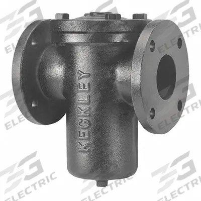 KECKLEY Basket Strainer: Cast Iron, 0.125 in Screen Size, Single, Flanged, 1 in - Cast Iron Basket Strainers