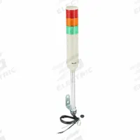 SCHNEIDER Tower Light Assembly: 3 Tier, Green/Orange/Red, Sounder Tier Included, 60 mm Overall Dia (MPN XVC6M35S). Key specifications — Manufacturer Part Number: XVC6M35S; Brand: SCHNEIDER; Operating Voltage: 100 to 240V; Light Tier Color: Orange.