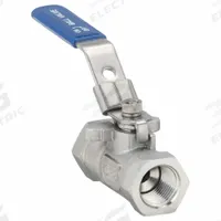 USA INDUSTRIALS Manual Two-Way Ball Valve: 1/2 in, 304 Stainless Steel, Straight Valve Body, PTFE (MPN ZUSA-VLV-140). Key specifications — Brand: USA INDUSTRIALS; Handle: Locking Lever.