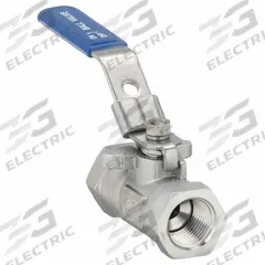 USA INDUSTRIALS Manual Two-Way Ball Valve: 1/2 in, 304 Stainless Steel, Straight Valve Body, PTFE (MPN ZUSA-VLV-140). Key specifications — Brand: USA INDUSTRIALS; Handle: Locking Lever.