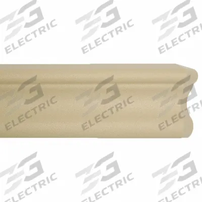 ACROVYN Accent Rail: FR-251, PETG, Beige, 2 1/2 in Overall Ht - PETG Crash Rails & Bumper Guards