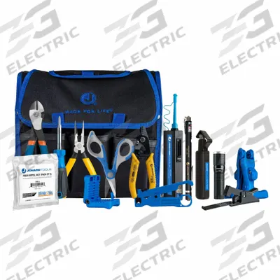 JONARD TOOLS Fiber Preparation Kit: 15 Pieces, FC/SC/ST, Fiber Terminations - Fiber Optic Tool Kits