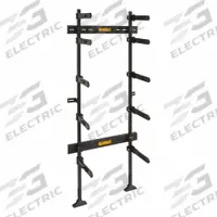 DEWALT Tough System Racking System: 12 7/8 in W x 12 7/8 in D x 70 3/4 in H x 25 1/2 in L, Hardware (MPN DWST08260). Key specifications — attr1124100: Hardware; attr1124440: TOUGHSYSTEM®; attr1123975: Black; attr1124101: DEWALT; attr1124447: Plastic.
