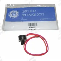 GE Defrost Thermostat: Commercial Refrigeration, GE/Hotpoint/Kenmore and some others/RCA/Sears (MPN WR50X122). Key specifications — Brand: GE; Compatible System Type: Commercial Refrigeration; Compatible with Brand and Series: GE.