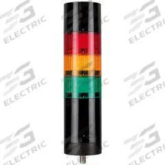 MURRELEKTRONIK Tower Light Assembly: 3 Tier, Amber/Green/Red, Sounder Tier Included, Flashing (MPN 4000-76705-5310000). Key specifications — Manufacturer Part Number: 4000-76705-5310000; Brand: MURRELEKTRONIK; Operating Voltage: 21.6 to 26.4V; Light Tier Color: Green.