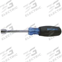 WESTWARD Hollow Round Shank Nut Driver: Straight, Metric, Without Magnetized Tip, Std, 3 in Shank Lg (MPN 10J304). Key specifications — attr1214485: Round; attr1214505: WESTWARD.