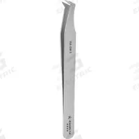 EXCELTA Tweezers: Carbon Steel, Round, Bent Tip (MPN 15A-GW-S). Key specifications — attr1002355: Carbon Steel; attr1002345: EXCELTA; attr1002348: Carbon Steel; attr1002358: Smooth; attr1002361: 15A-GW; attr1024781: Standard.