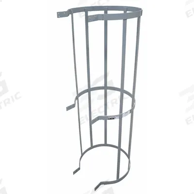 COTTERMAN Ladder Safety Cage: 4 ft Overall Ht, 29 in Inside Dia - Safety Cages for Fixed Ladders