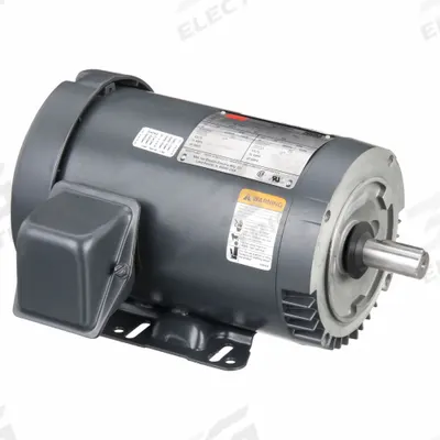 Dayton General Purpose Motor: C-Face/Rigid Base Mount, Totally Enclosed Non-Ventilated - C-Face with Rigid Base 3-Phase General Purpose AC Motors