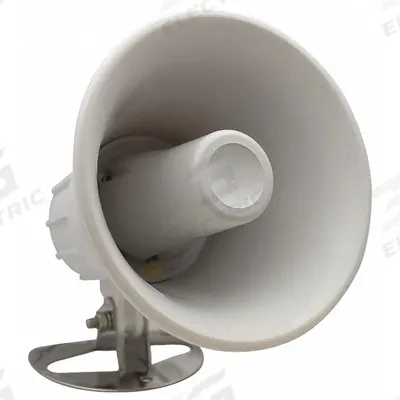STANDARD HORIZON Round Speaker Horn: Powered, 4 ohm Impedance, 8 in Overall Wd - Horn Speakers