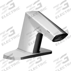 SLOAN Bathroom Sensor Faucet: BASYS, Cast Zinc, Chrome Finish, Single-Post, Battery, Back-Check Tee (MPN EFX650.002.0000). Key specifications — Brand: SLOAN; Includes: (4) AA Alkaline Battery; Series: BASYS.