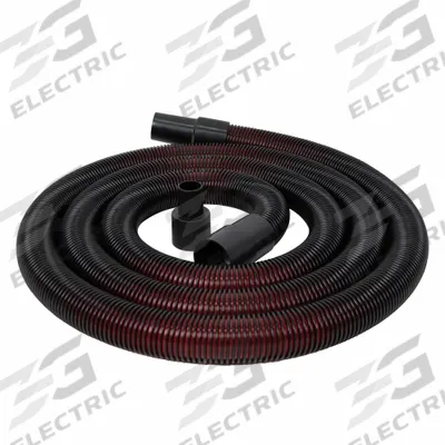DAYTON Vacuum Hose: 1 7/8 in Hose Dia, 12 ft Hose Lg, Plastic - Crush-Resistant Vacuum Hoses