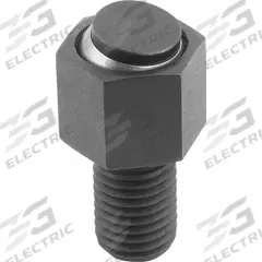 KIPP Threaded Gripper w/Flat Pad: Steel Pad, M16, 50 mm Thread Lg, 16 mm Pad Dia, 50 kN Max Load (MPN K0289.116X050). Key specifications — Brand: KIPP.